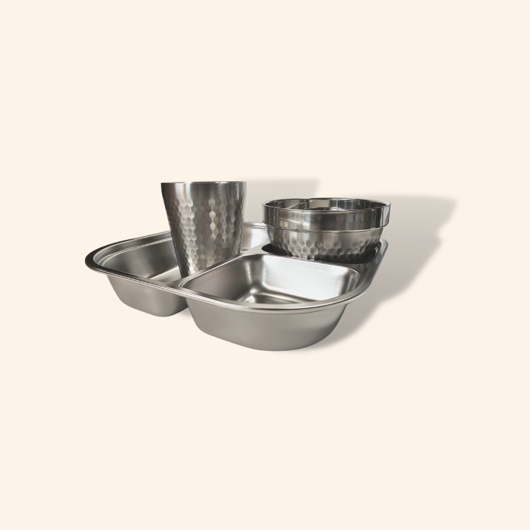 EcoTots Durable Stainless Steel Mealtime Set